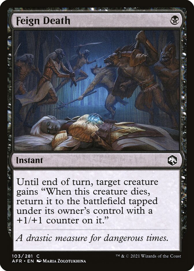 Card Scan of Feign Death | AFR