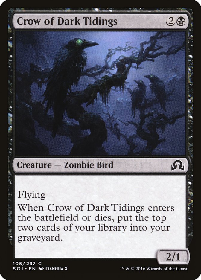 Card Scan of Crow of Dark Tidings | SOI