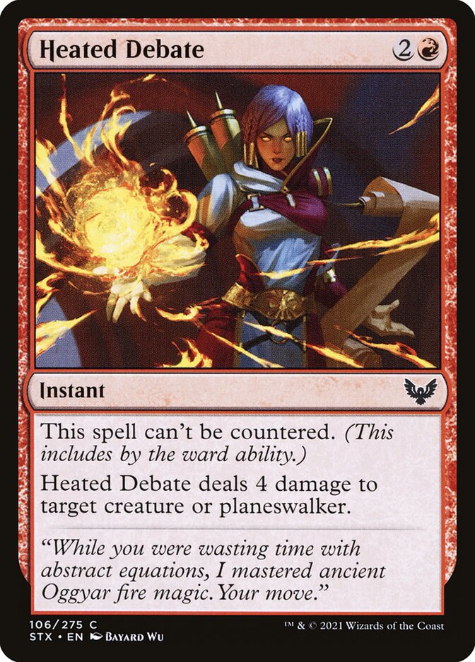 Card Scan of Heated Debate | STX