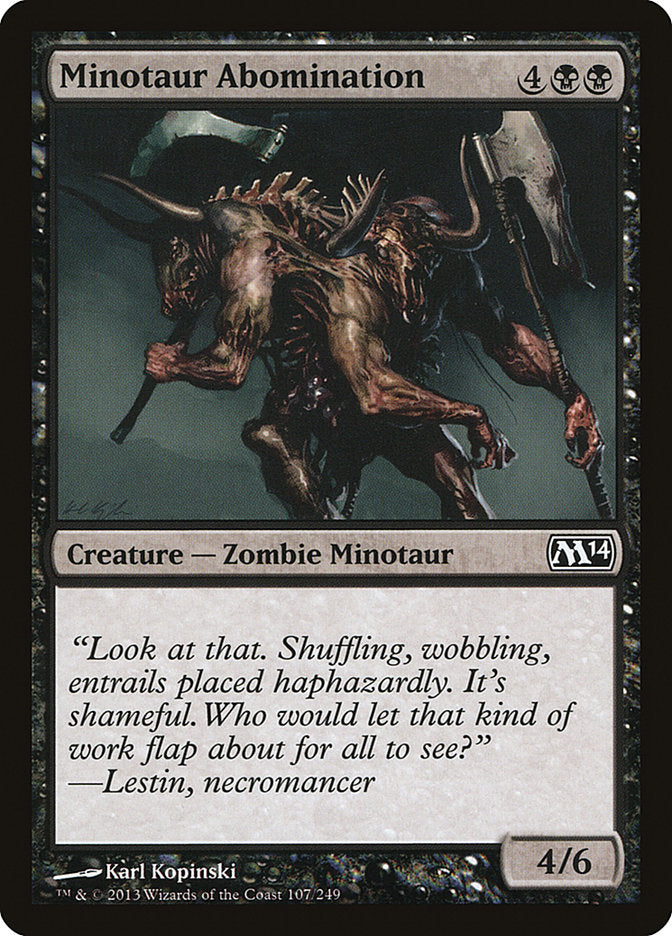 Card Scan of Minotaur Abomination | M14