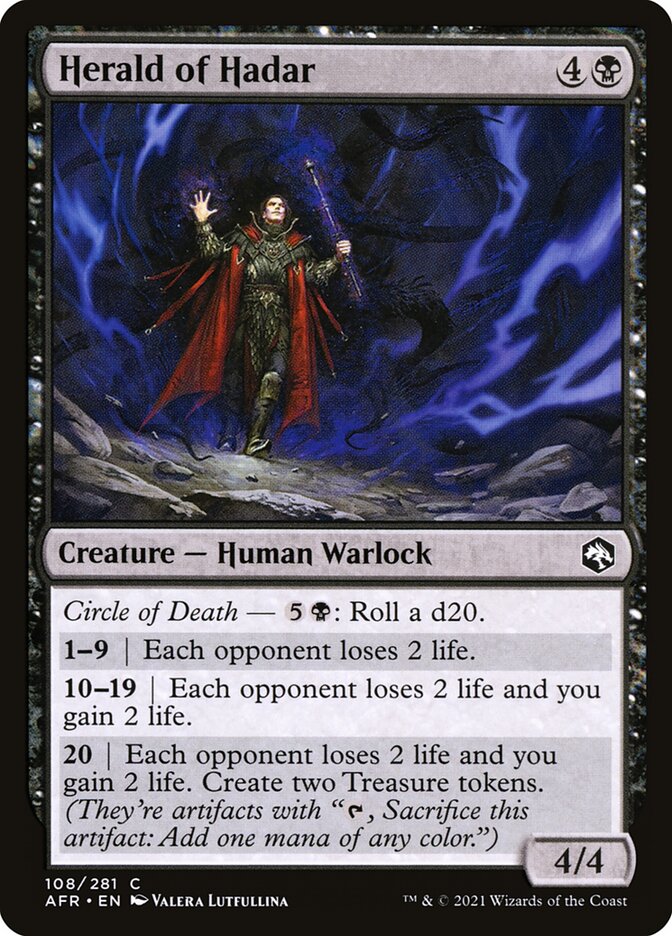 Card Scan of Herald of Hadar | AFR