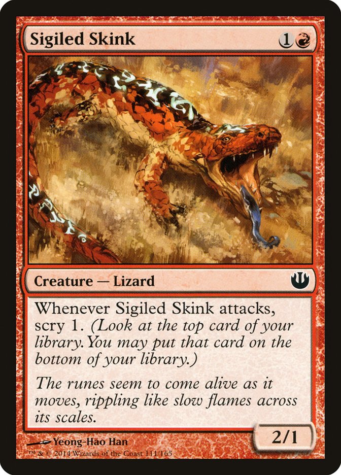 Card Scan of Sigiled Skink | JOU