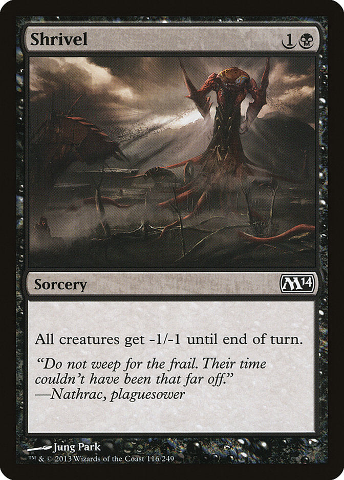 Card Scan of Shrivel | M14