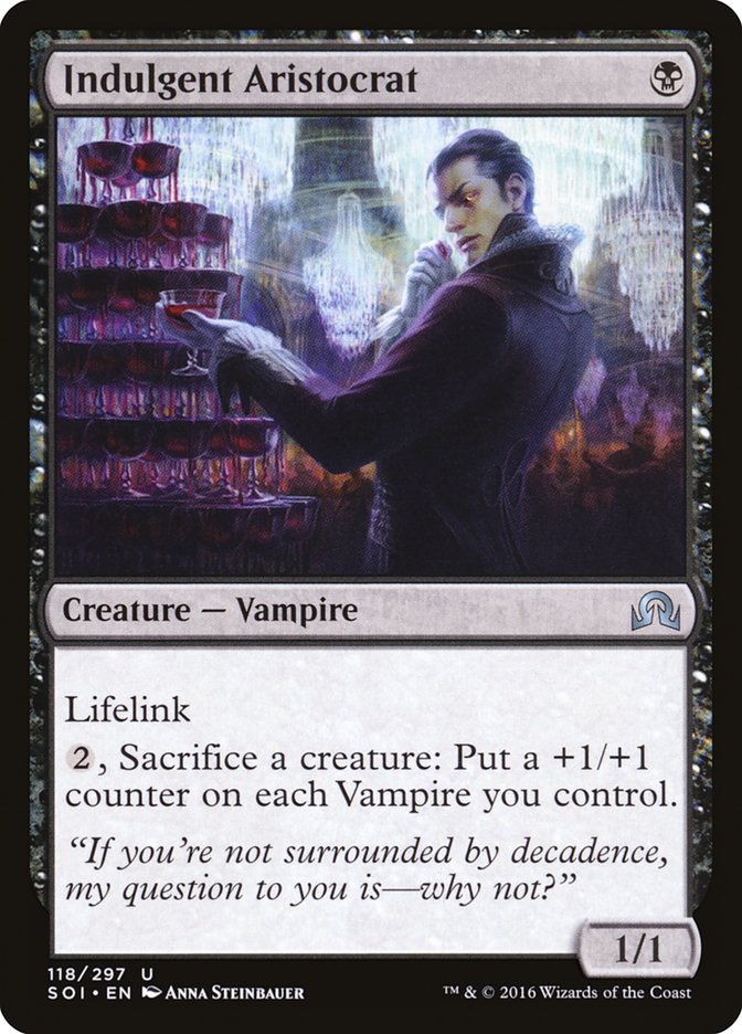 Card Scan of Indulgent Aristocrat | SOI
