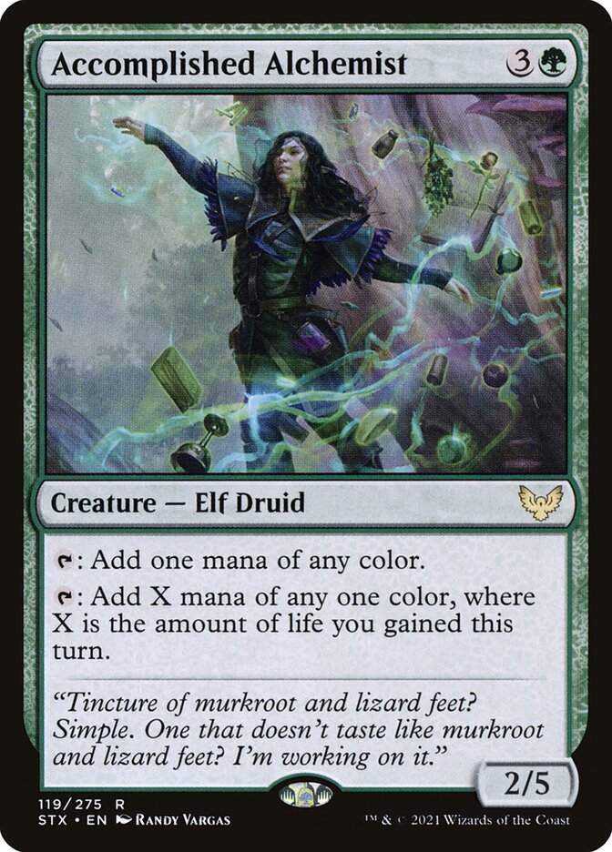 Card Scan of Accomplished Alchemist | STX
