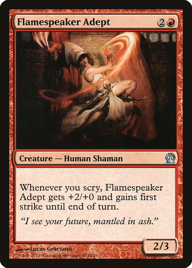 Card Scan of Flamespeaker Adept | THS