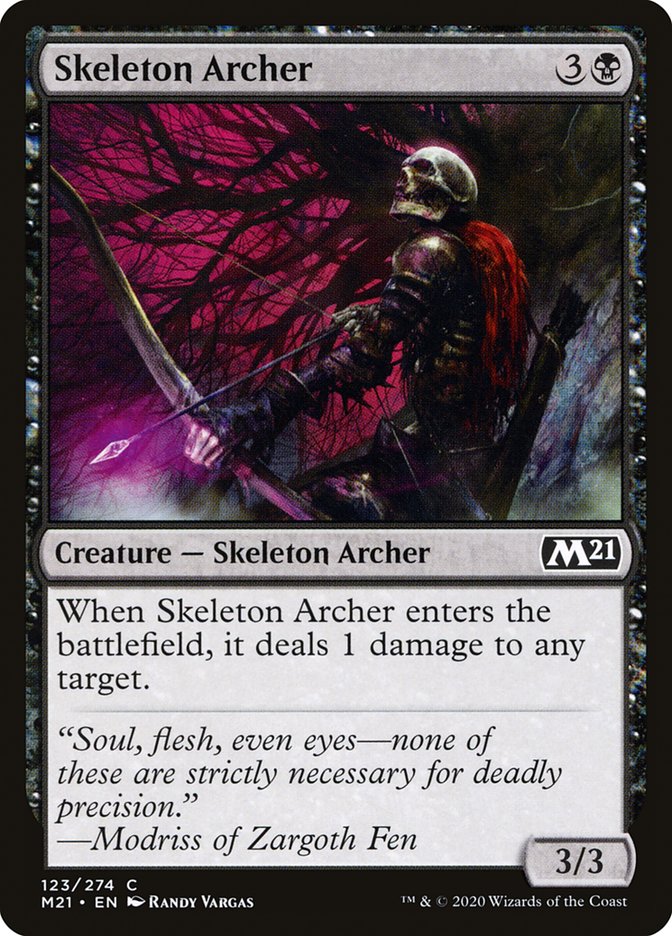 Card Scan of Skeleton Archer | M21
