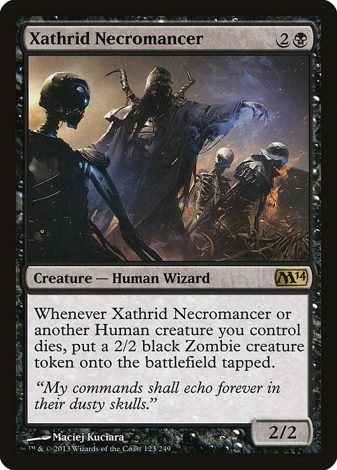 Card Scan of Xathrid Necromancer | M14