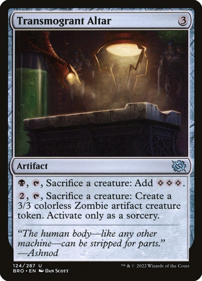 Card Scan of Transmogrant Altar | BRO