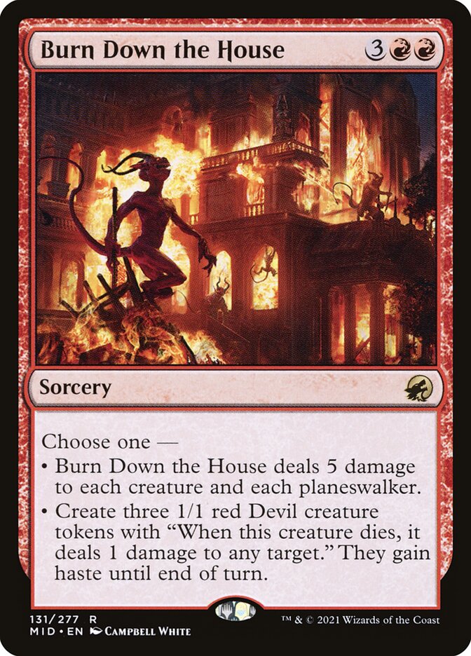 Card Scan of Burn Down the House | MID
