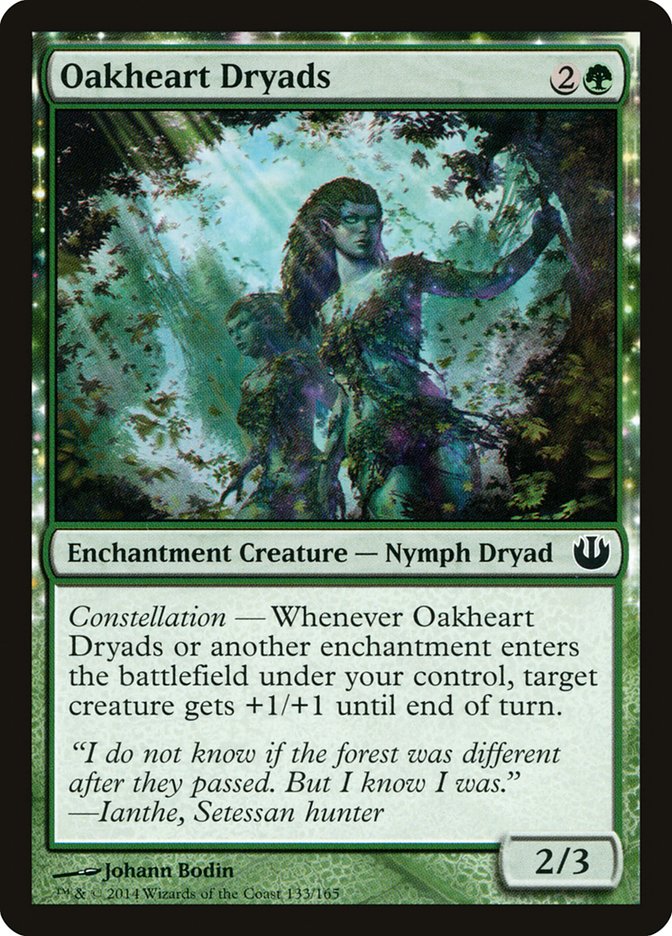 Card Scan of Oakheart Dryads | JOU