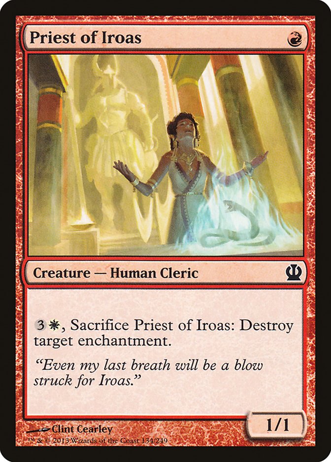 Card Scan of Priest of Iroas | THS
