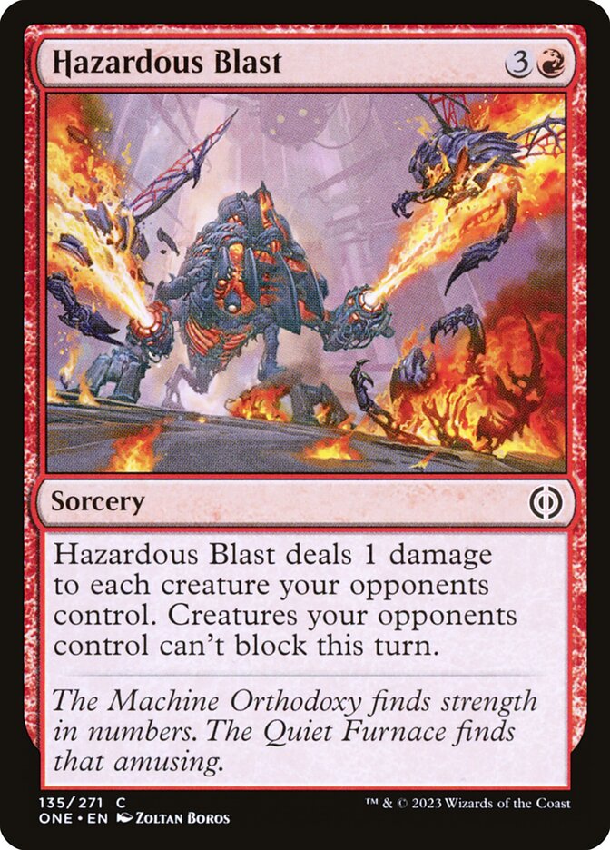 Card Scan of Hazardous Blast | ONE