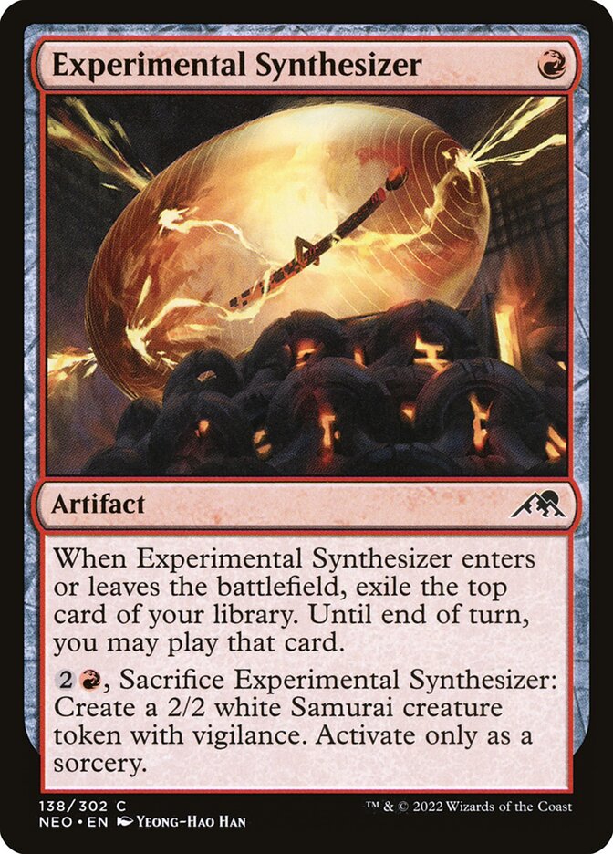 Card Scan of Experimental Synthesizer | NEO