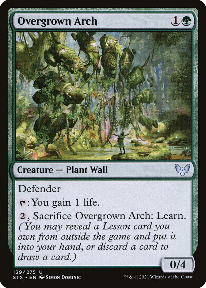 Card Scan of Overgrown Arch | STX