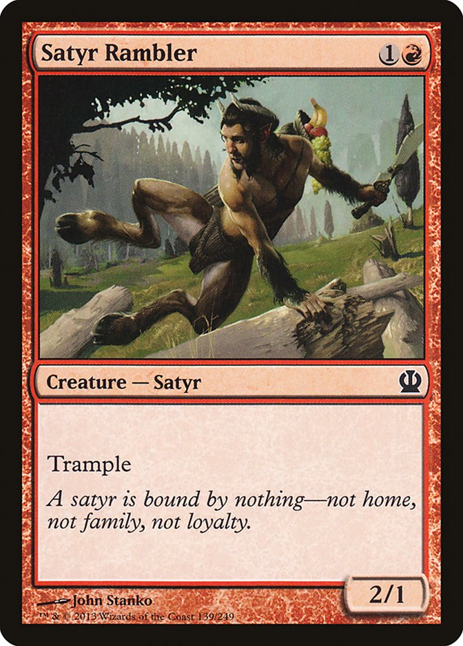 Card Scan of Satyr Rambler | THS