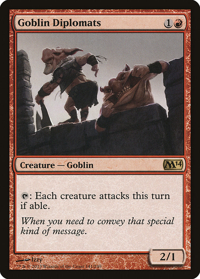Card Scan of Goblin Diplomats | M14