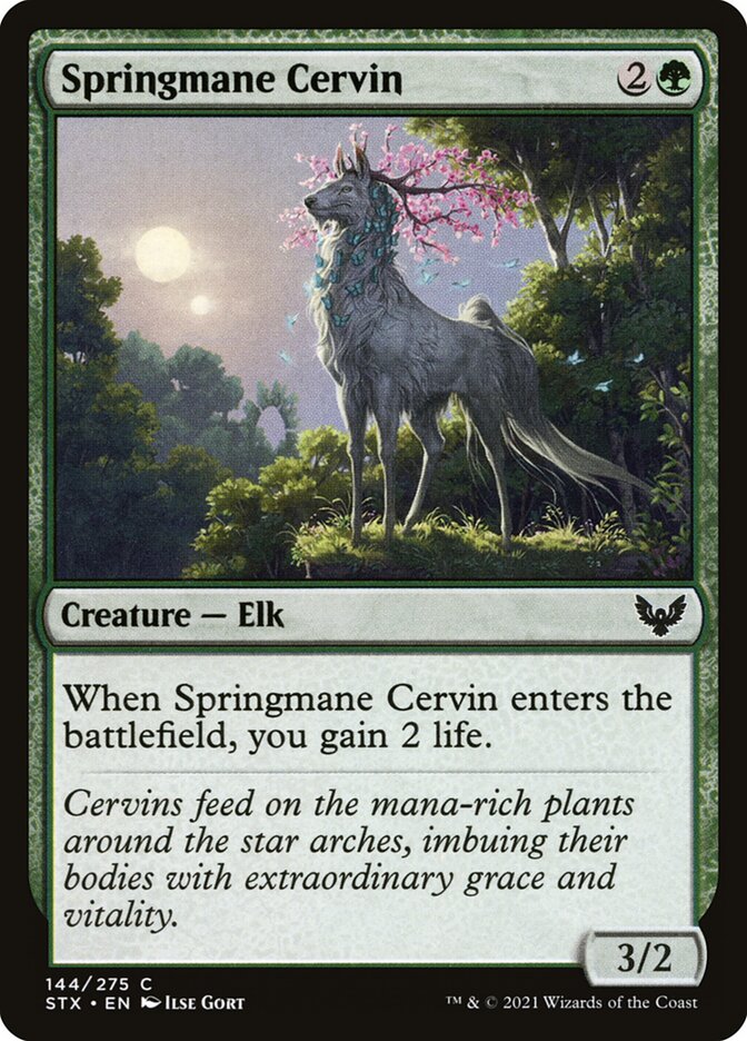 Card Scan of Springmane Cervin | STX