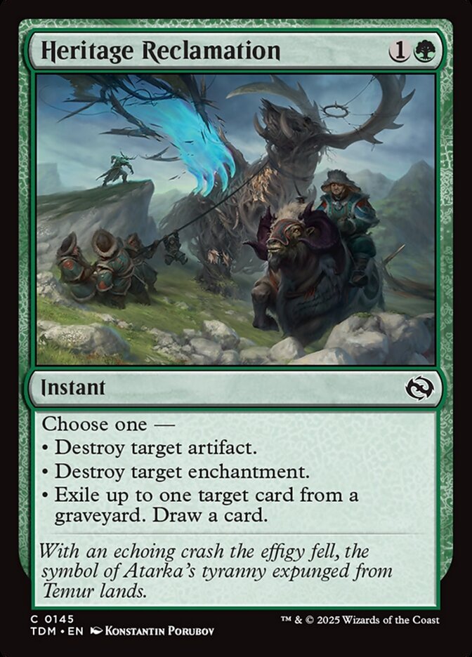 Card Scan of Heritage Reclamation | TDM