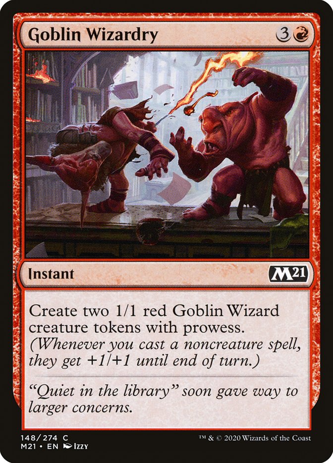 Card Scan of Goblin Wizardry | M21