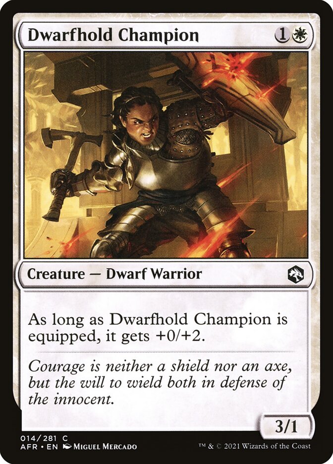 Card Scan of Dwarfhold Champion | AFR