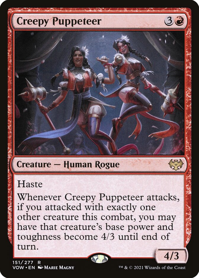 Card Scan of Creepy Puppeteer | VOW