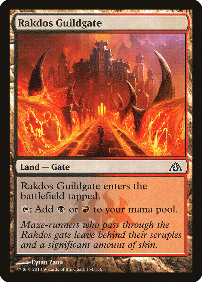 Card Scan of Rakdos Guildgate | DGM