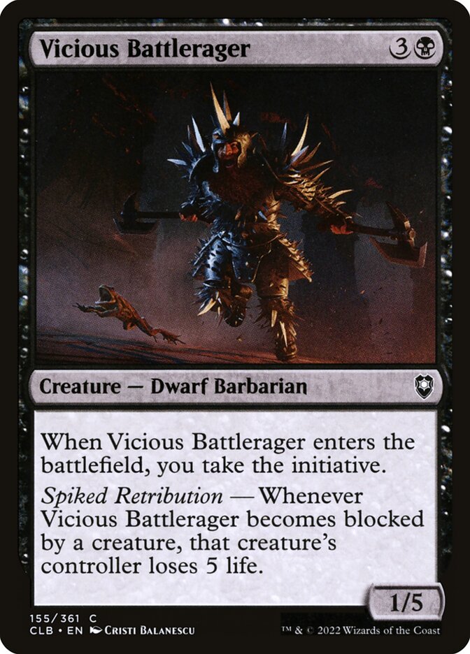 Card Scan of Vicious Battlerager | CLB