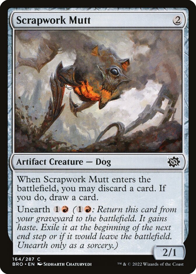 Card Scan of Scrapwork Mutt | BRO