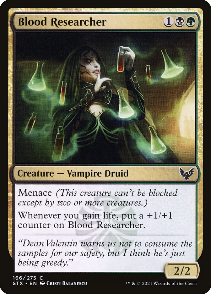 Card Scan of Blood Researcher | STX