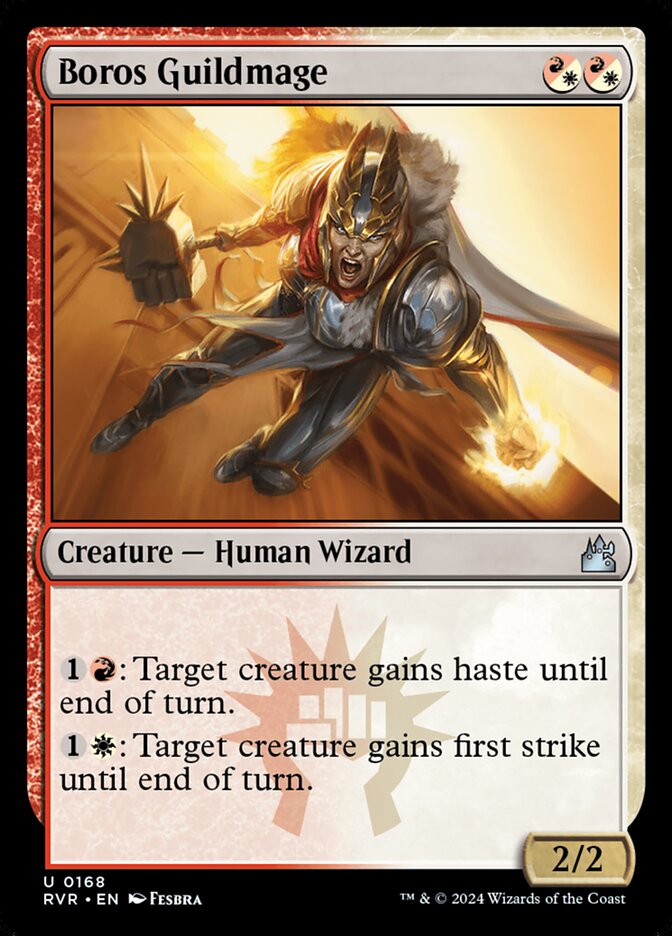 Card Scan of Boros Guildmage | RVR
