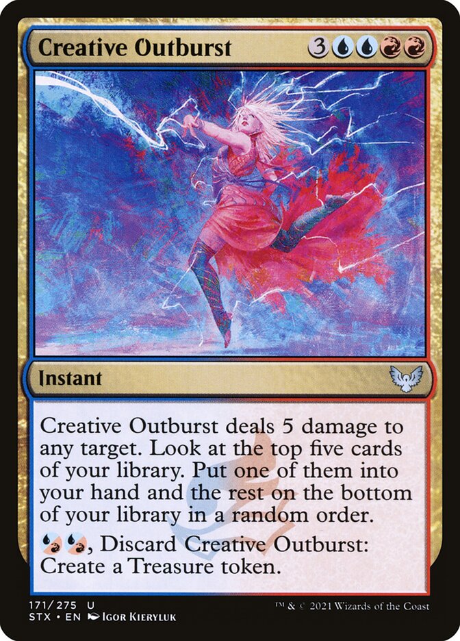 Card Scan of Creative Outburst | STX