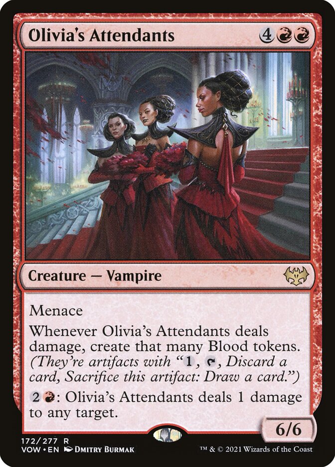 Card Scan of Olivia's Attendants | VOW
