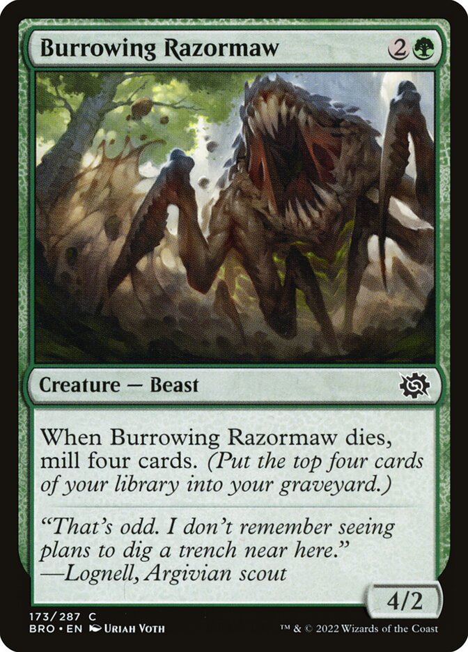 Burrowing Razormaw | BRO