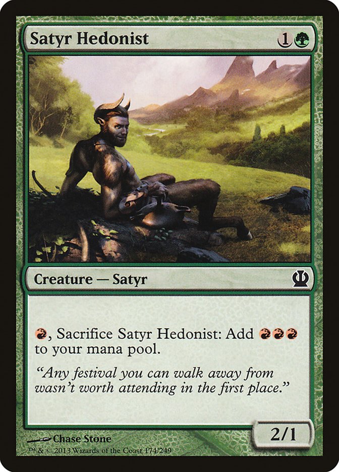 Card Scan of Satyr Hedonist | THS