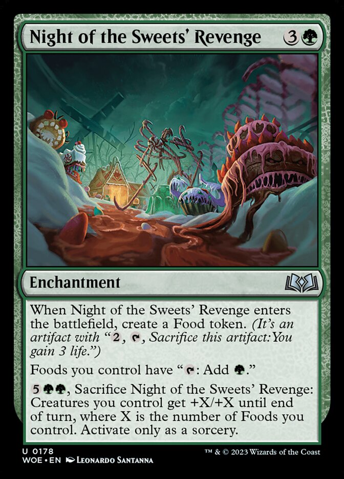 Card Scan of Night of the Sweets' Revenge | WOE