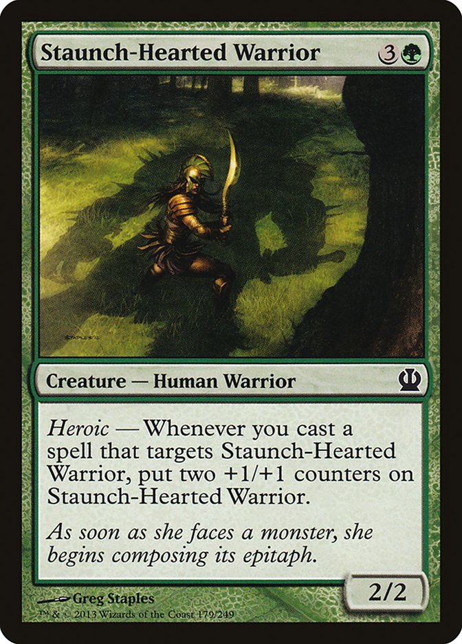 Card Scan of Staunch-Hearted Warrior | THS