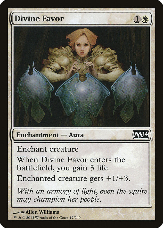 Card Scan of Divine Favor | M14