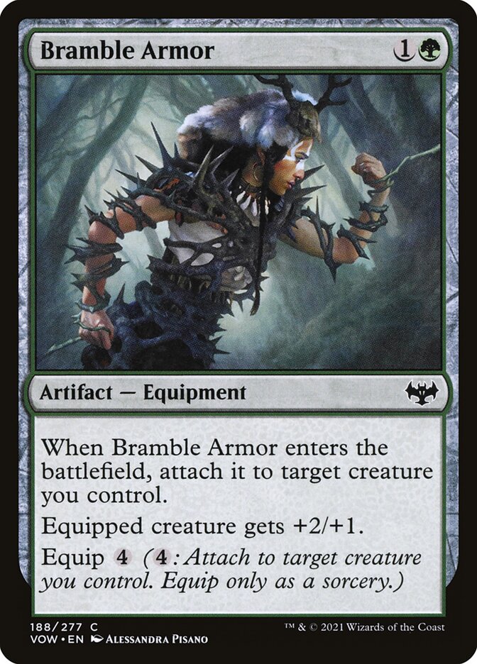 Card Scan of Bramble Armor | VOW