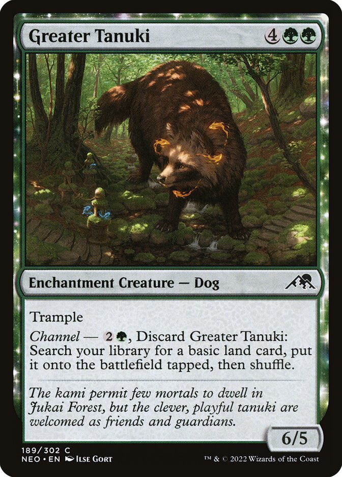 Card Scan of Greater Tanuki | NEO