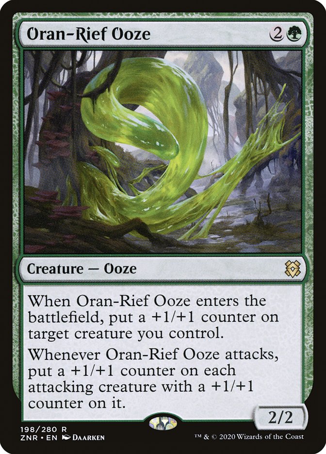 Card Scan of Oran-Rief Ooze | ZNR