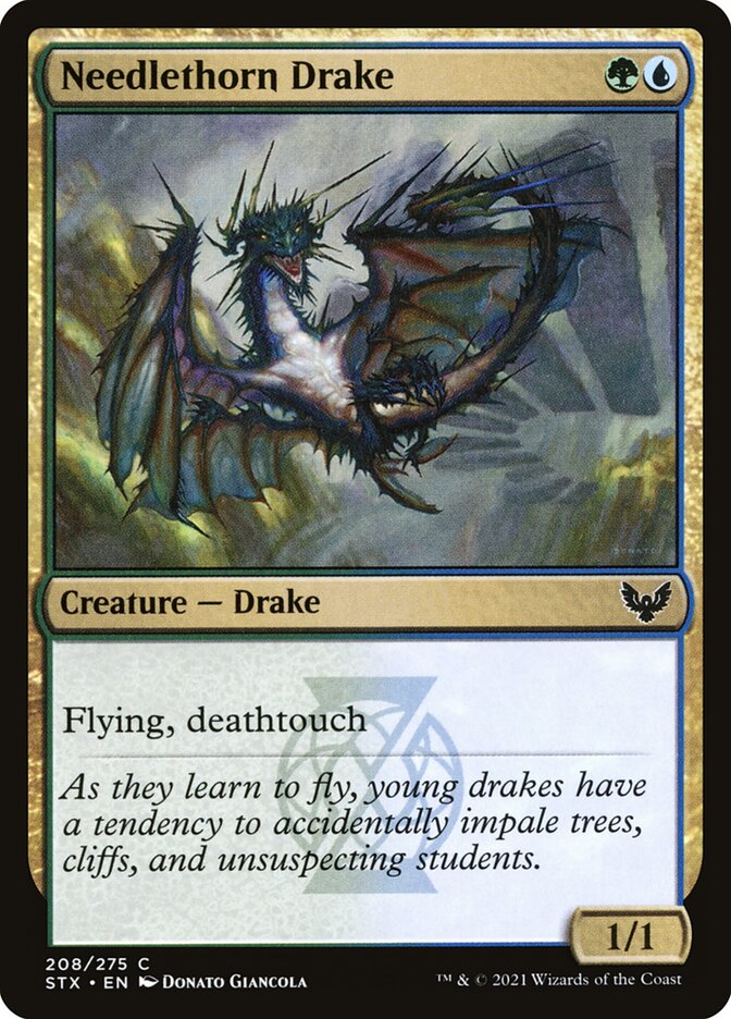 Card Scan of Needlethorn Drake | STX