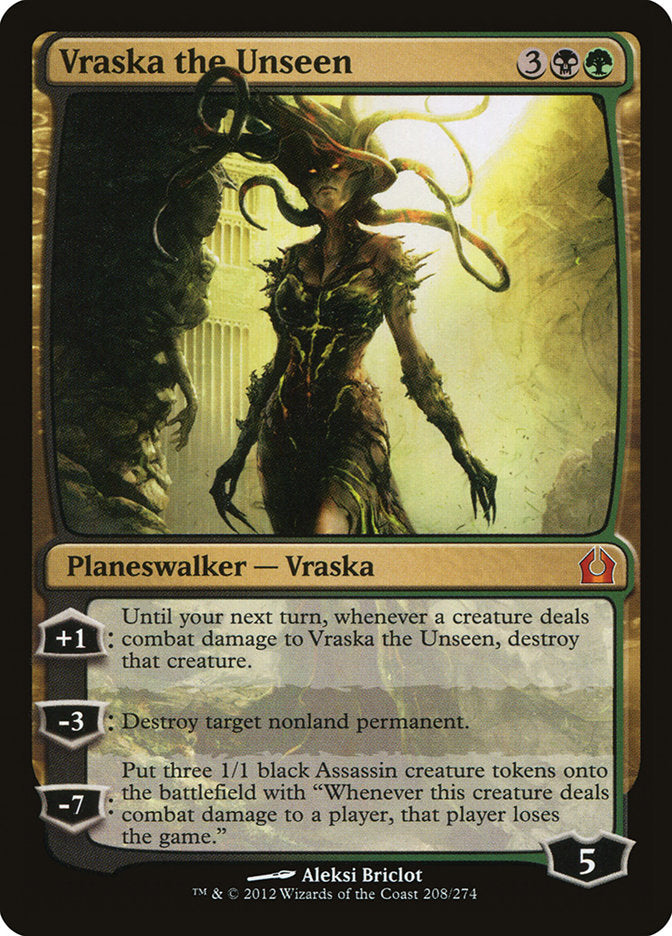 Card Scan of Vraska the Unseen | RTR