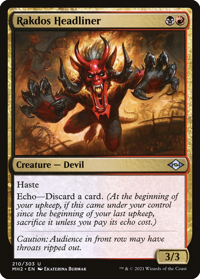 Card Scan of Rakdos Headliner | MH2