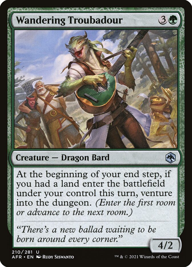 Card Scan of Wandering Troubadour | AFR
