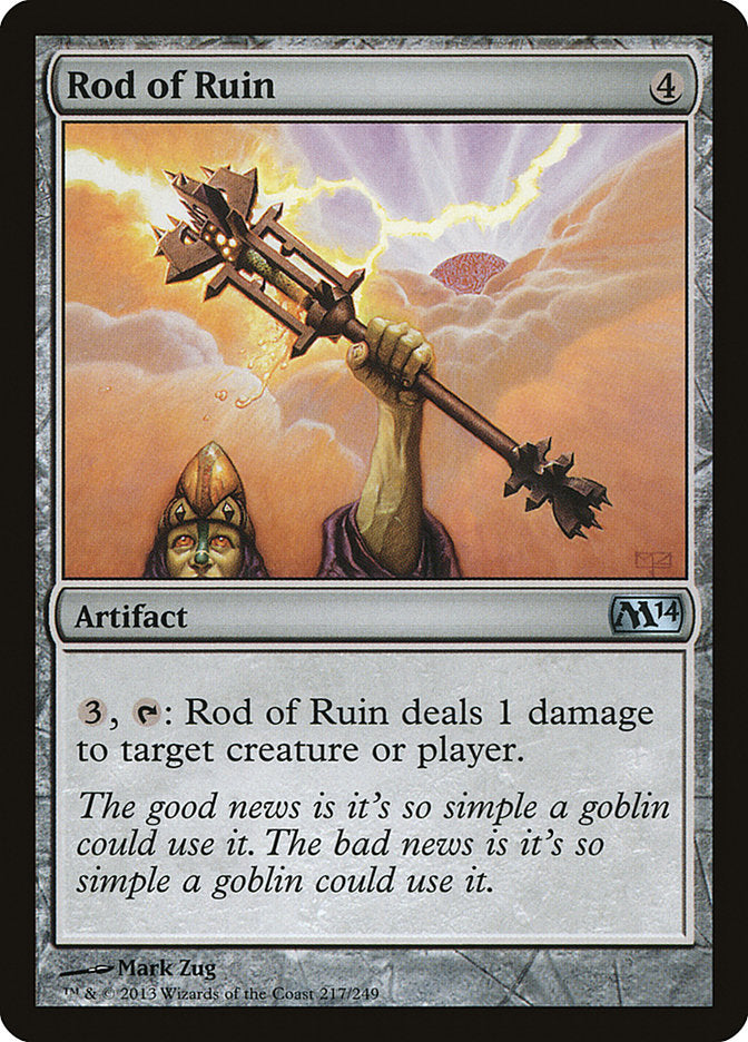 Card Scan of Rod of Ruin | M14