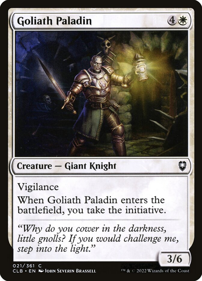 Card Scan of Goliath Paladin | CLB