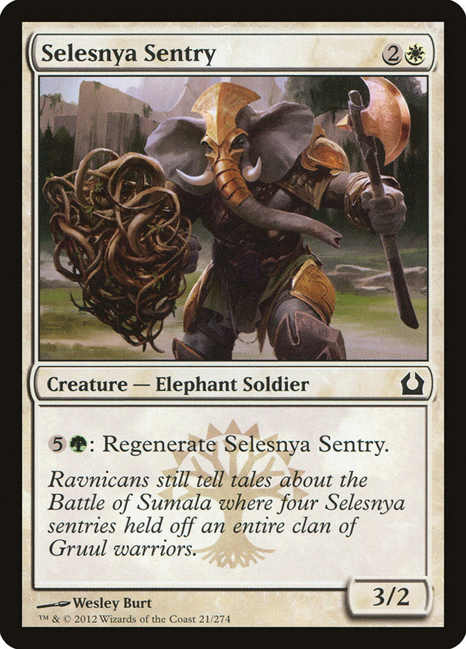 Card Scan of Selesnya Sentry | RTR