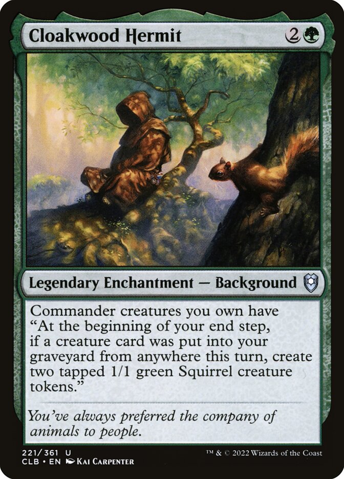 Card Scan of Cloakwood Hermit | CLB