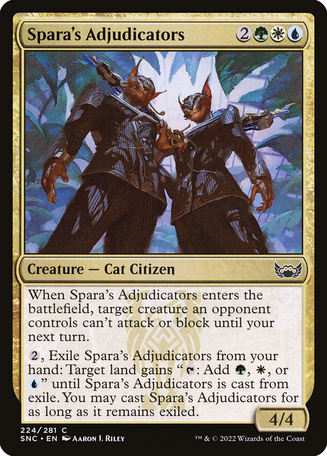 Card Scan of Spara's Adjudicators | SNC